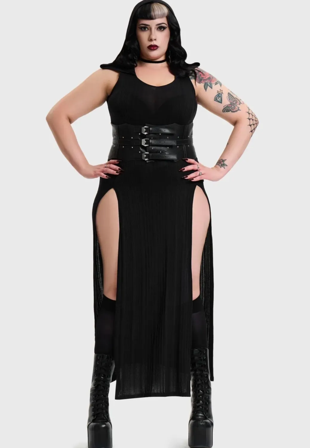 Impericon At Twilight Corset Gürtel Black Kunstleder