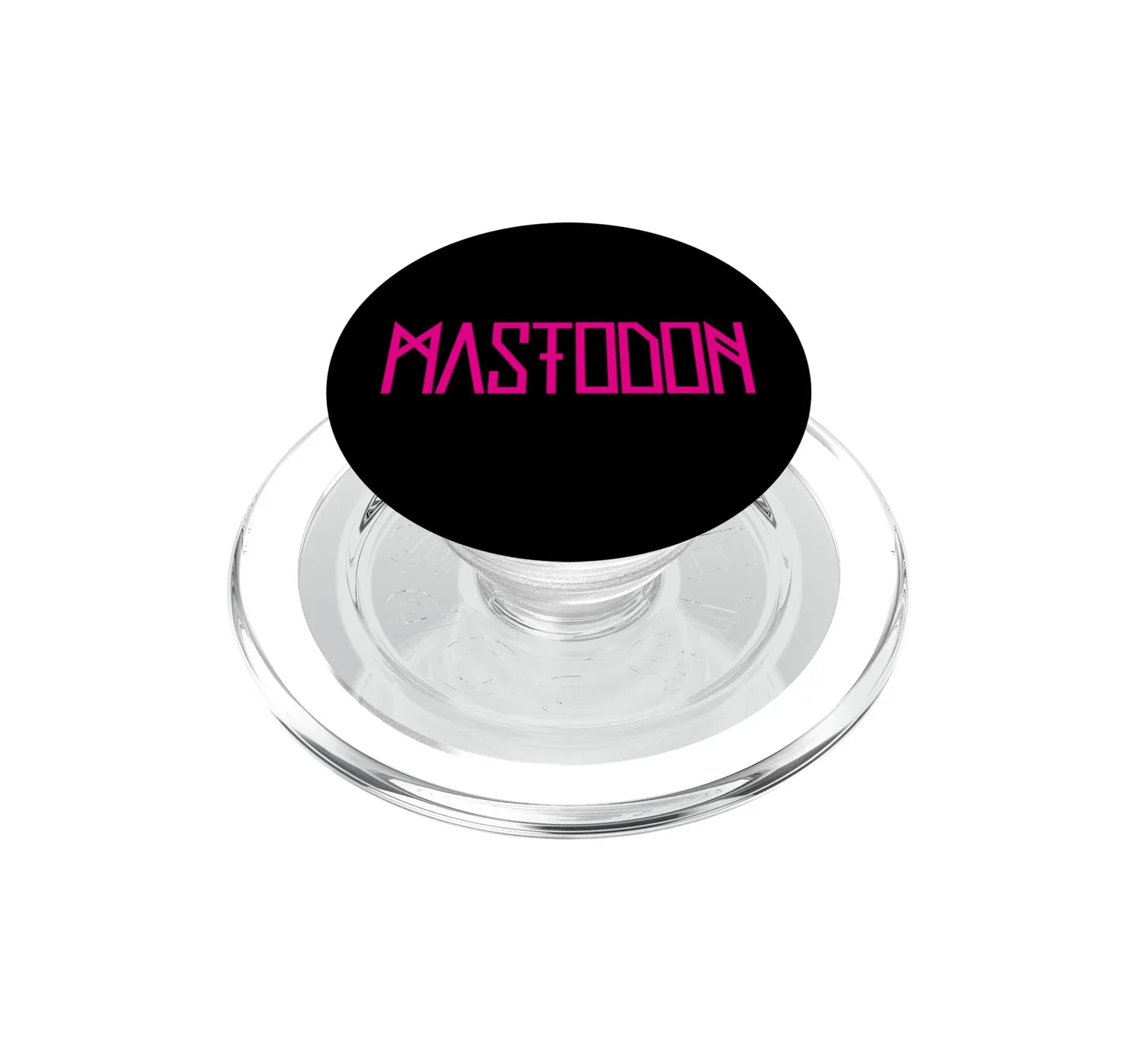Mastodon Neon Pink Logo PopGrip klebend