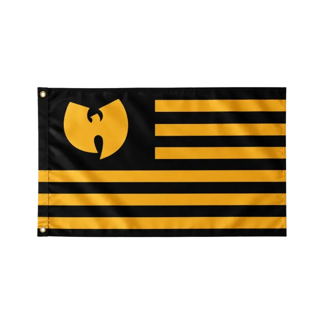 Wu-Tang Wu Freedom Flagge Polyester schwarz-gold