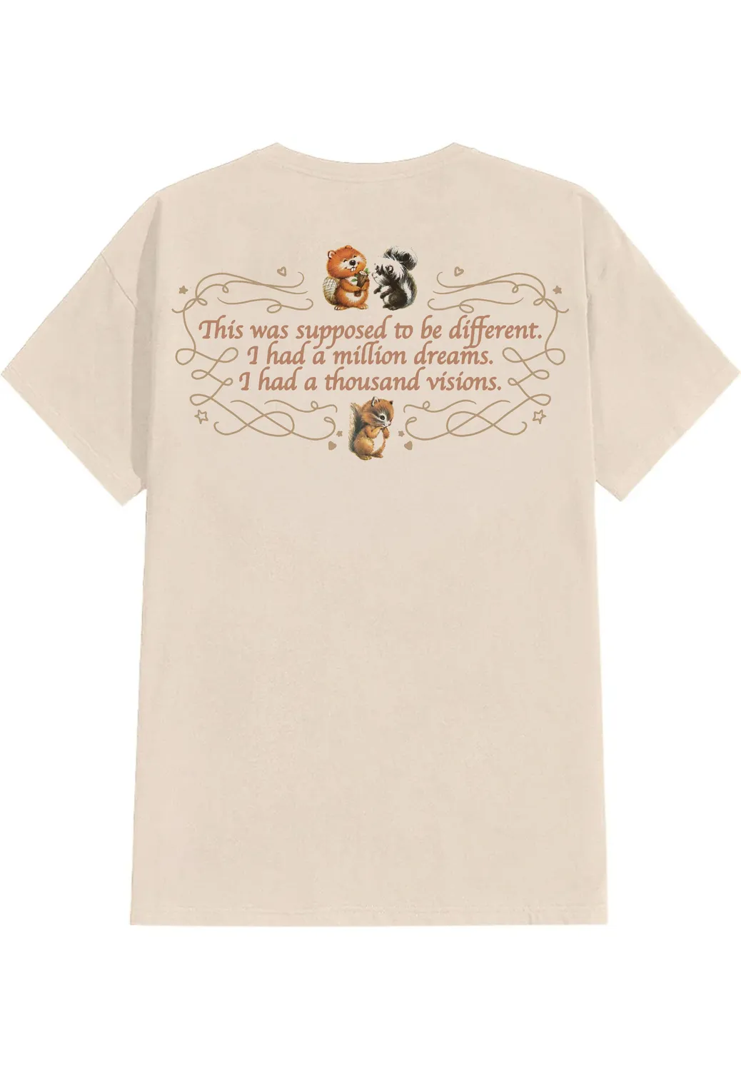 Impericon Sweetie Sticker Sand T-Shirt beige S-3XL