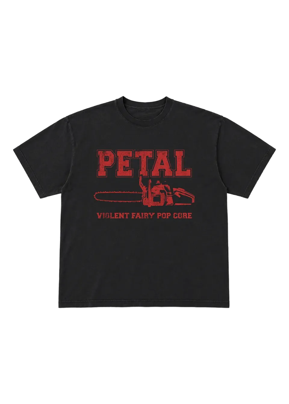 Ariana Grande petal chainsaw T-Shirt Print Baumwolle