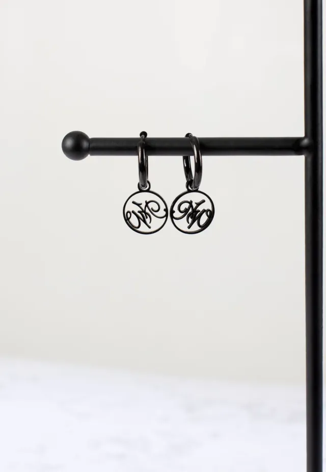 Impericon Little Cutted Hoops Ohrringe schwarz