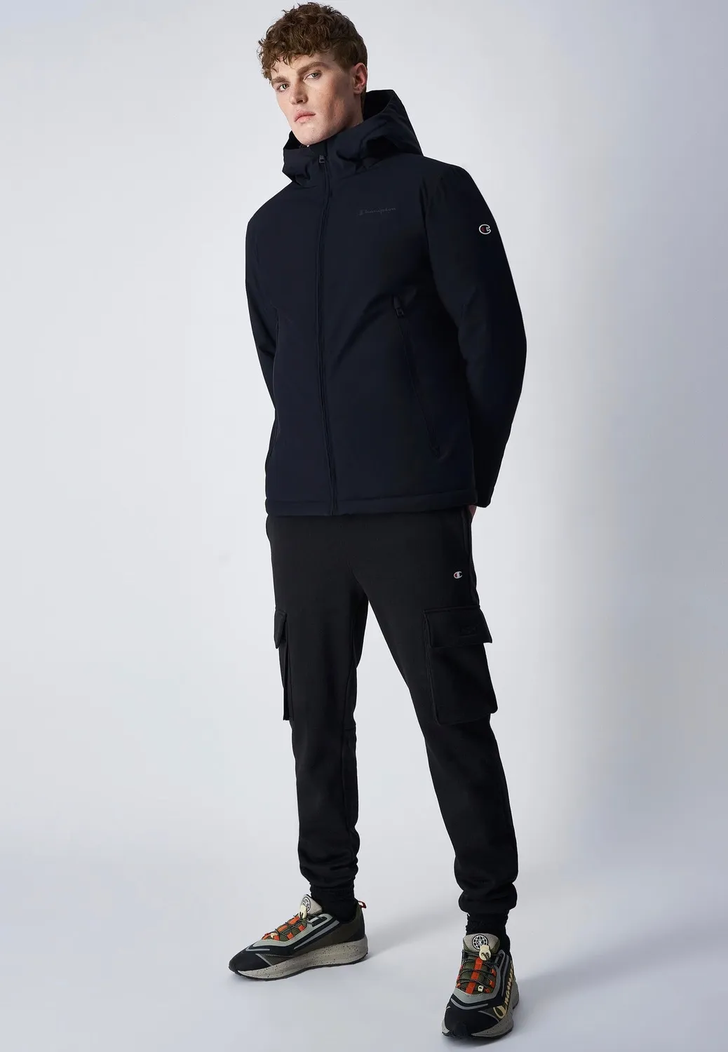 Hooded Black Beauty Jacke Hardshell schwarz M-XL
