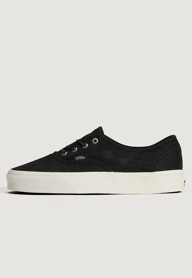 Vans Authentic Laced Black Girl Skate-Schuhe schwarz