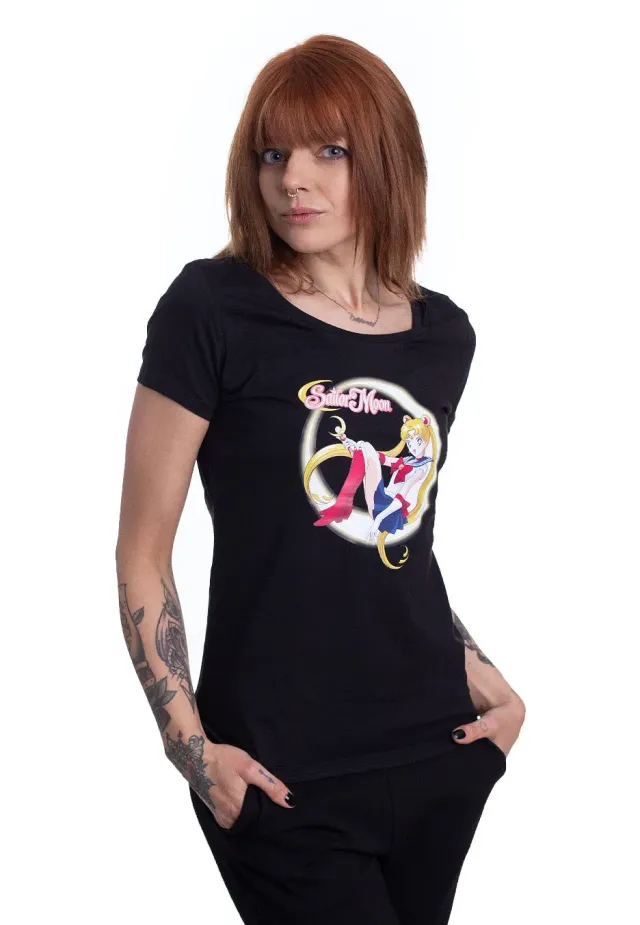 Impericon Sailor Moon Girly T-Shirt schwarz Jersey Damen