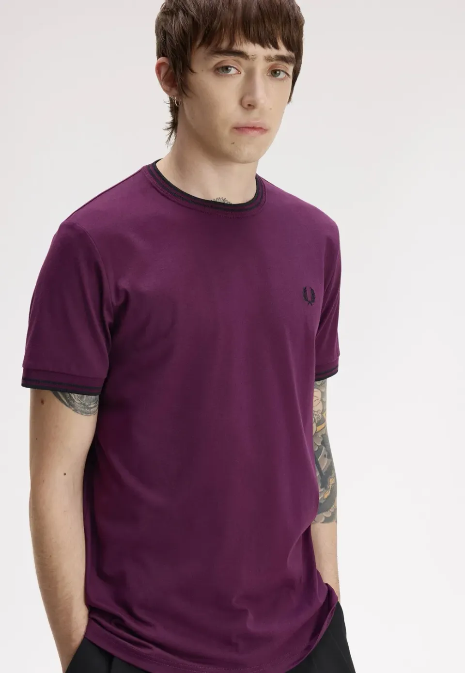 Impericon Twin Tipped T-Shirt Plum Black Jersey