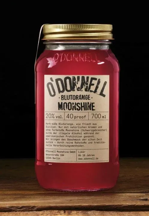 O'Donnell Moonshine Blutorange Likör 700ml 20%