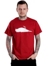 Impericon Bird Maroon/White T-Shirt bordeaux