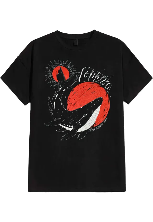 Impericon Whale Sun Moon T-Shirt schwarz nachhaltig
