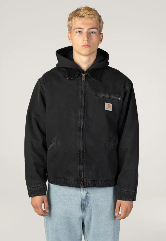 Impericon OG Detroit Stone Washed Black/Black Jacke Denim