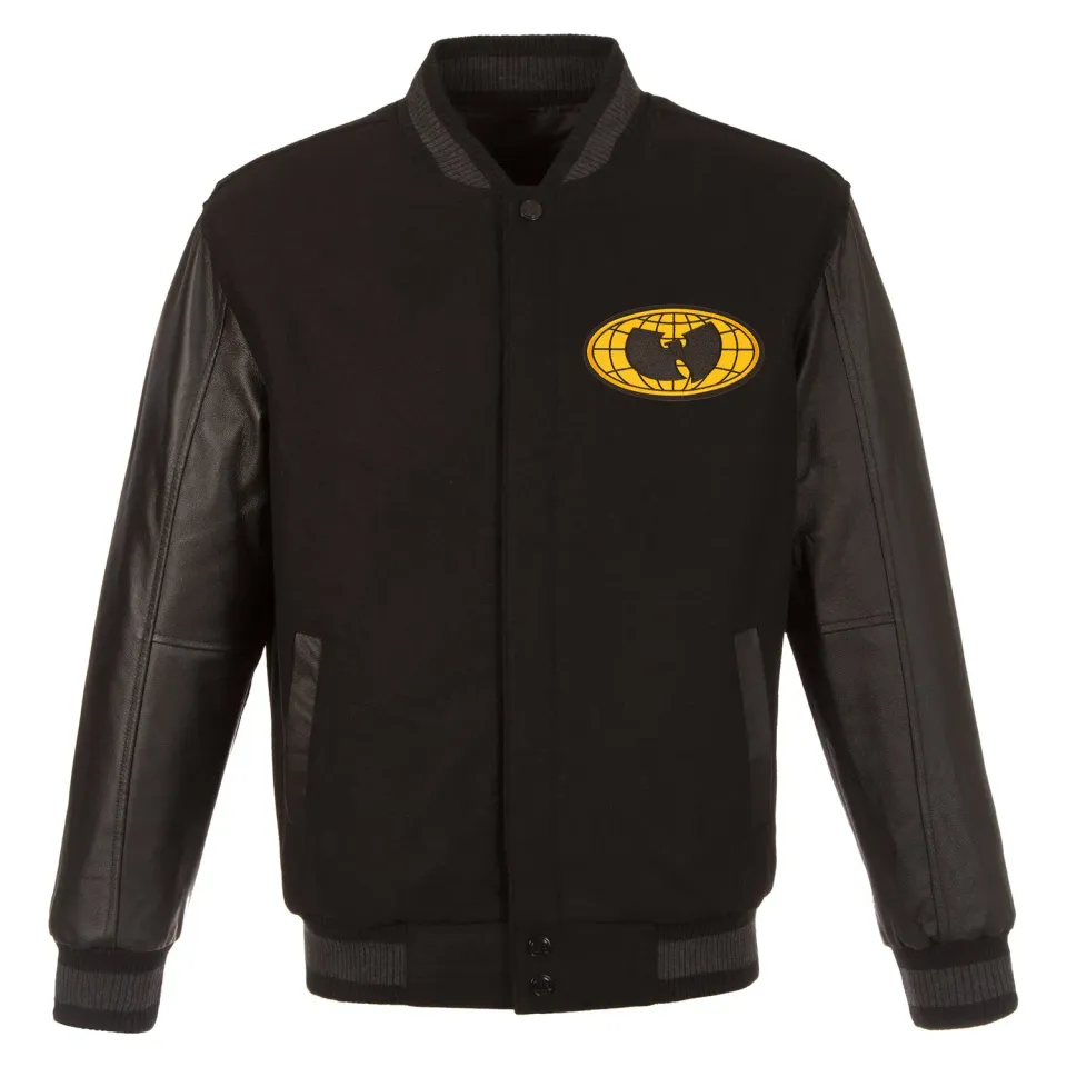 Wu-Tang Globe Logo Reversible Jacke Wolle Wendejacke