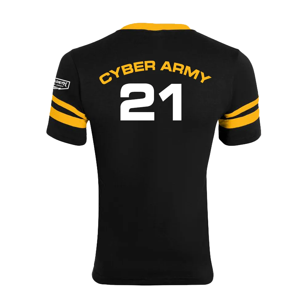 Megadeth Cyber Army 2021 V-Neck T-Shirt schwarz