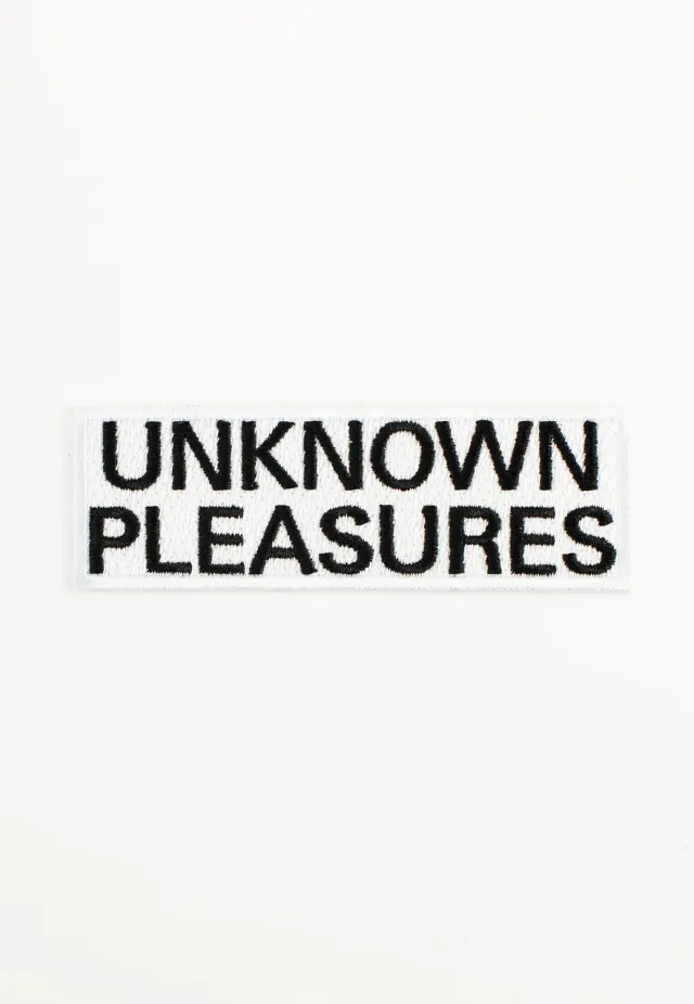 Impericon Unknown Pleasures Text Aufnäher Onesize weiß