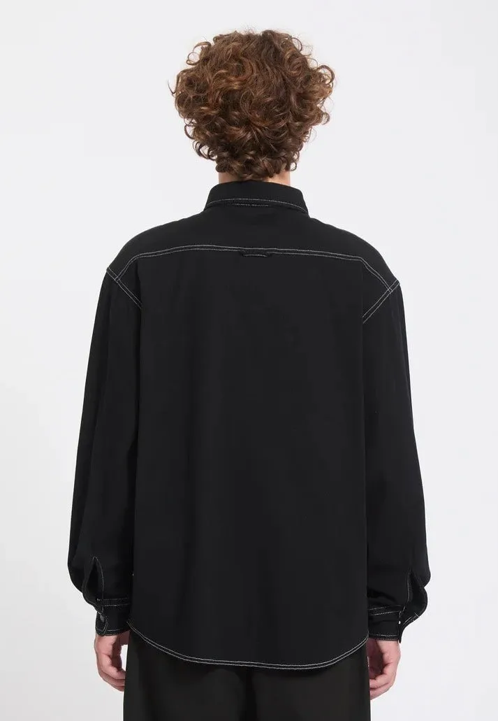Impericon Levelstone Black/White Hemd Longsleeve Baumwolle