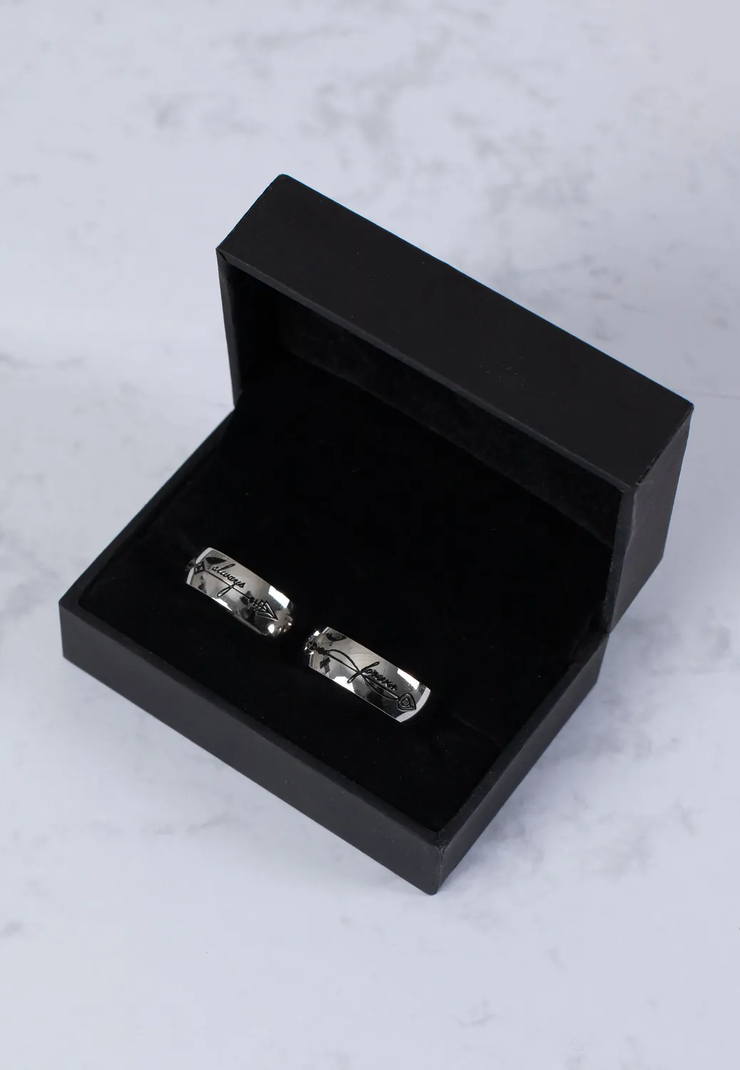Impericon Always And Forever Silver Ring Set silber