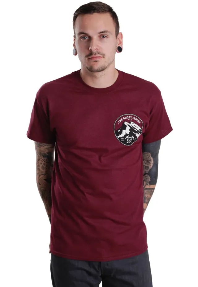 The Ghost Inside Mountain Maroon T-Shirt bordeaux Hardcore