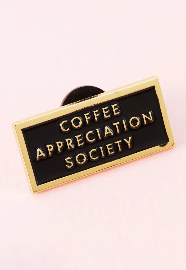 Impericon Coffee Appreciation Society Pin schwarz Emaille