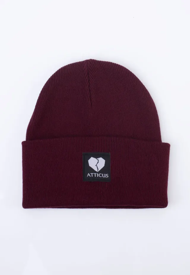 Impericon Broken Heart Burgundy Beanie Streetwear
