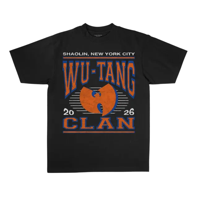 Wu-Tang NYC Takeover Tee T-Shirt Blau Orange Cropped