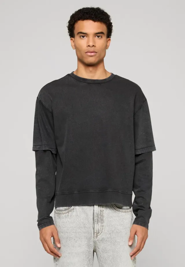 Impericon Washed Double Layered Black Longsleeve