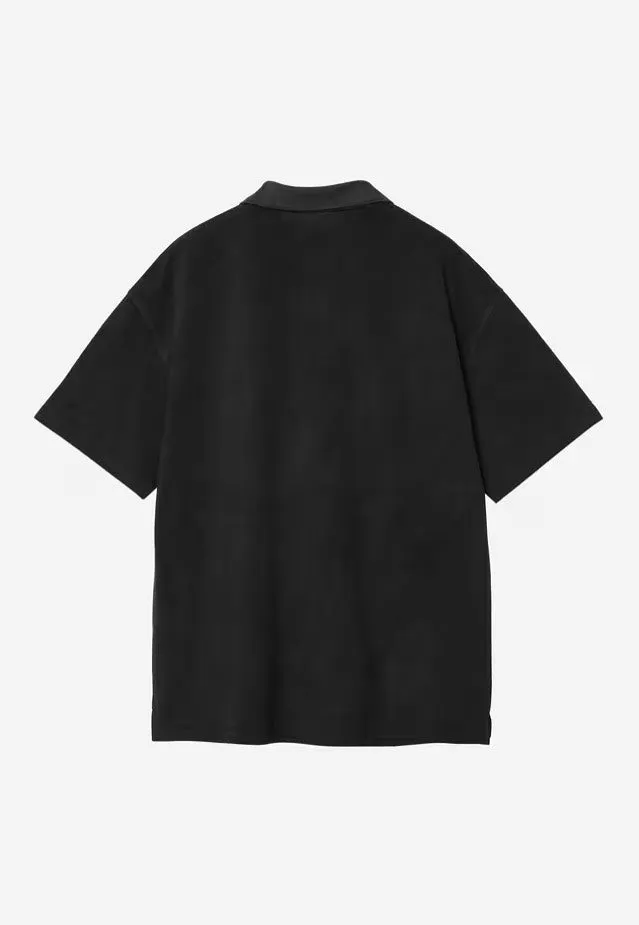 Impericon Wayne Garment Dyed Black Polo Baumwolle