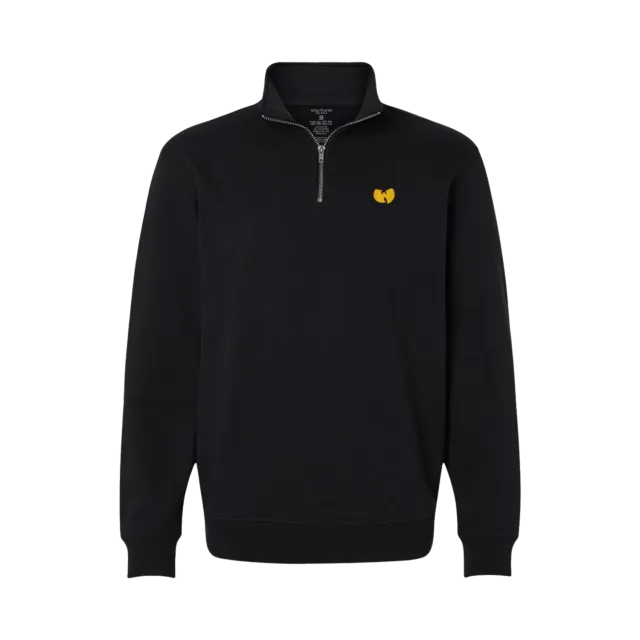 Wu-Tang Quarter Zip Pullover Baumwollmix gestickt