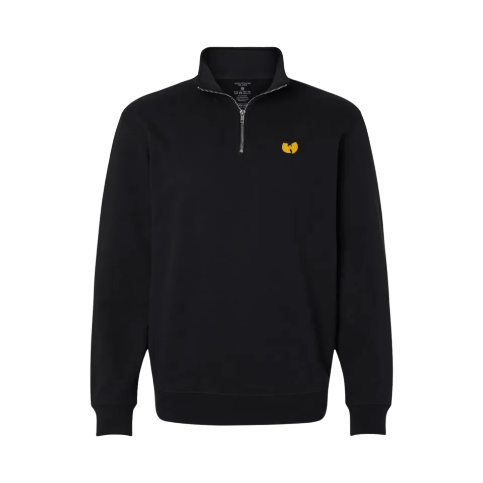 Wu-Tang Quarter Zip Pullover Baumwollmix gestickt