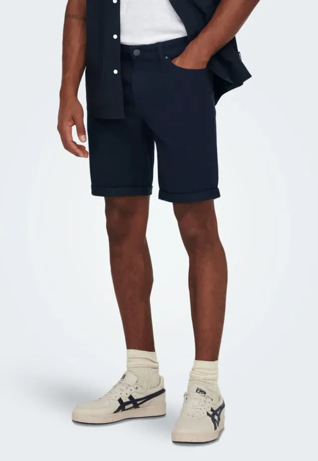 Ply Life Reg Twill Dark Navy Shorts Chino S-XXL
