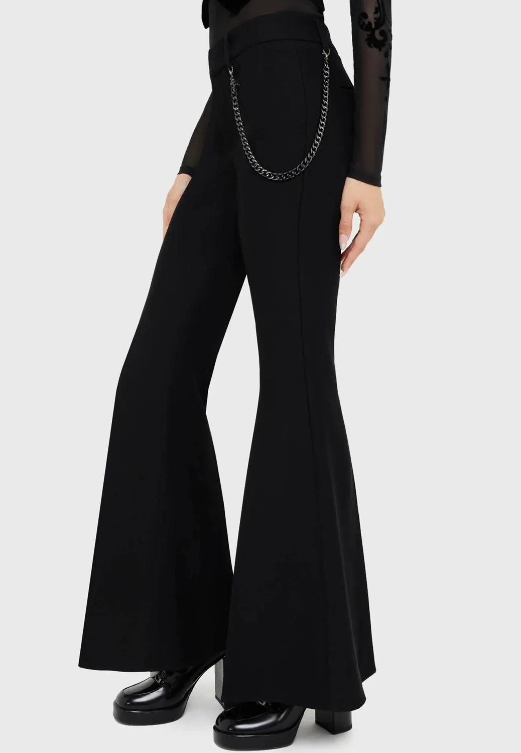 Impericon Vile Vixen Flares Hose schwarz Flare Fit
