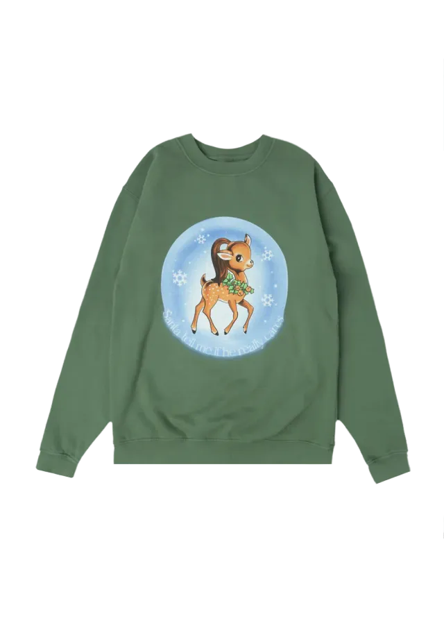 Ariana Grande Santa Tell Me Sweatshirt Weihnachten