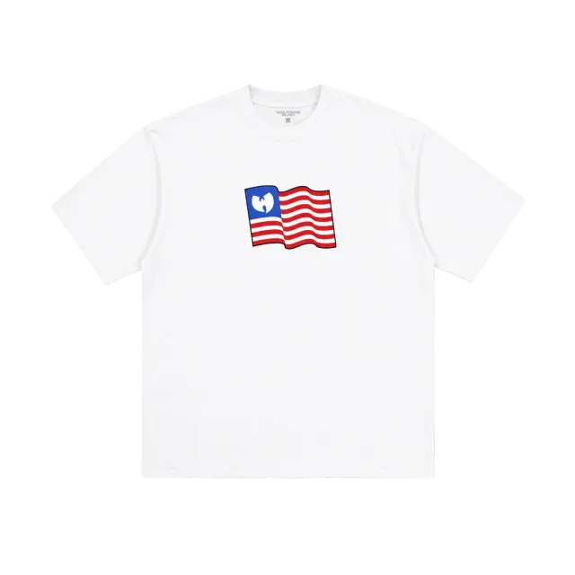 Wu-Tang Wu Freedom Flag T-Shirt Cropped Weiß