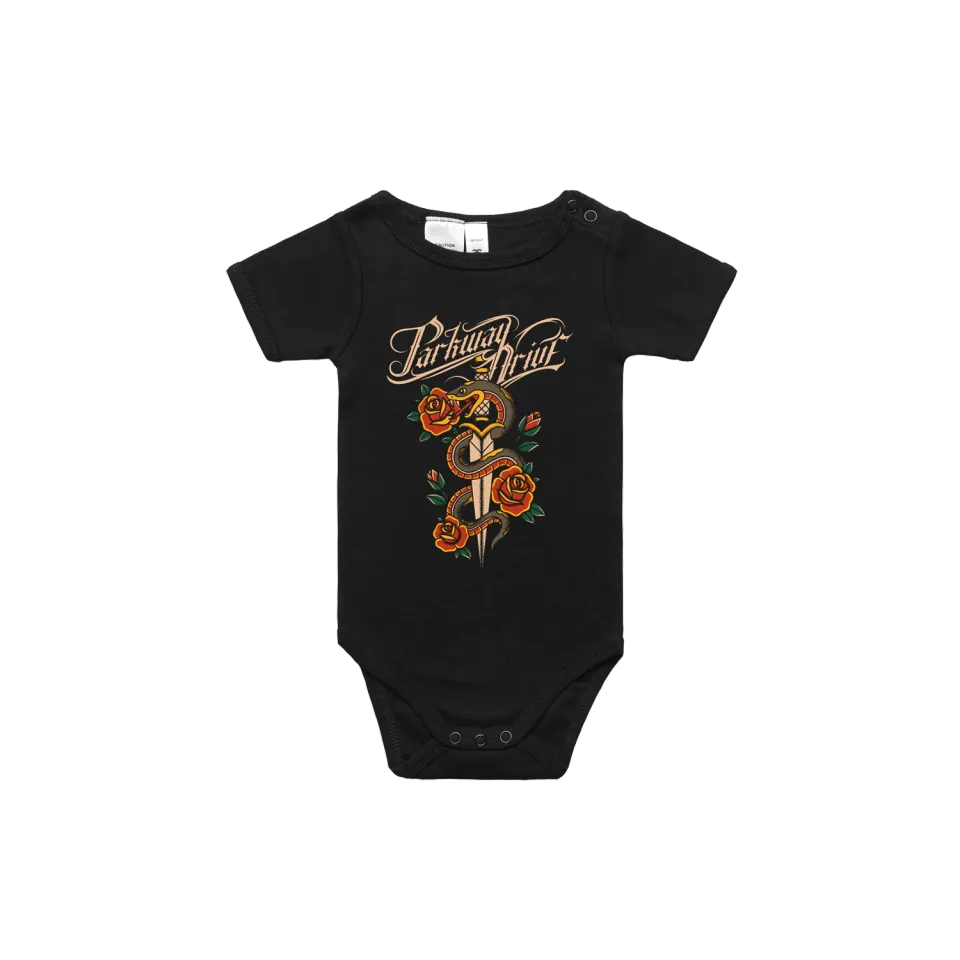 Parkway Drive Snake & Dagger Baby-Body schwarz
