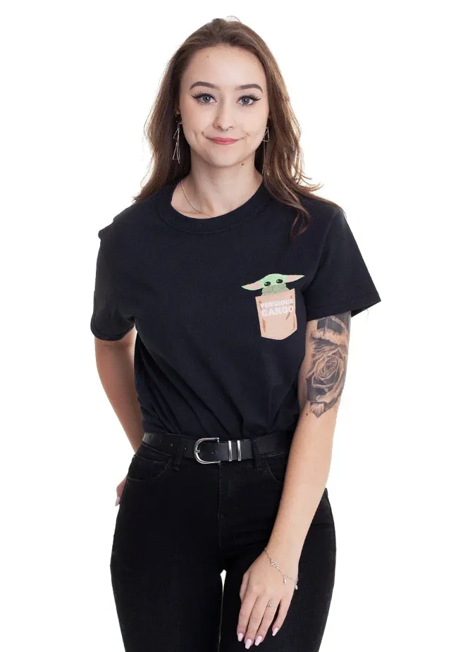 Impericon Baby Yoda Cargo Pocket T-Shirt schwarz Unisex