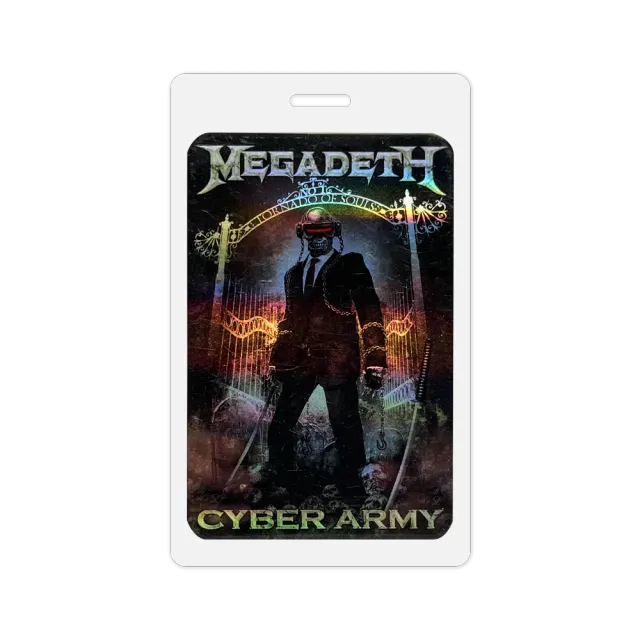 Megadeth Cyber Army 2018 Laminat Pass limitiert