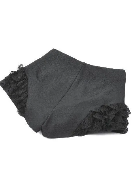 Impericon Night Ban Punk Shorts Schwarz Nylon