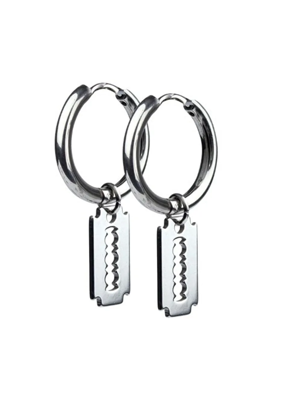 Impericon Rasierklinge Ohrringe Silver Gothic Onesize