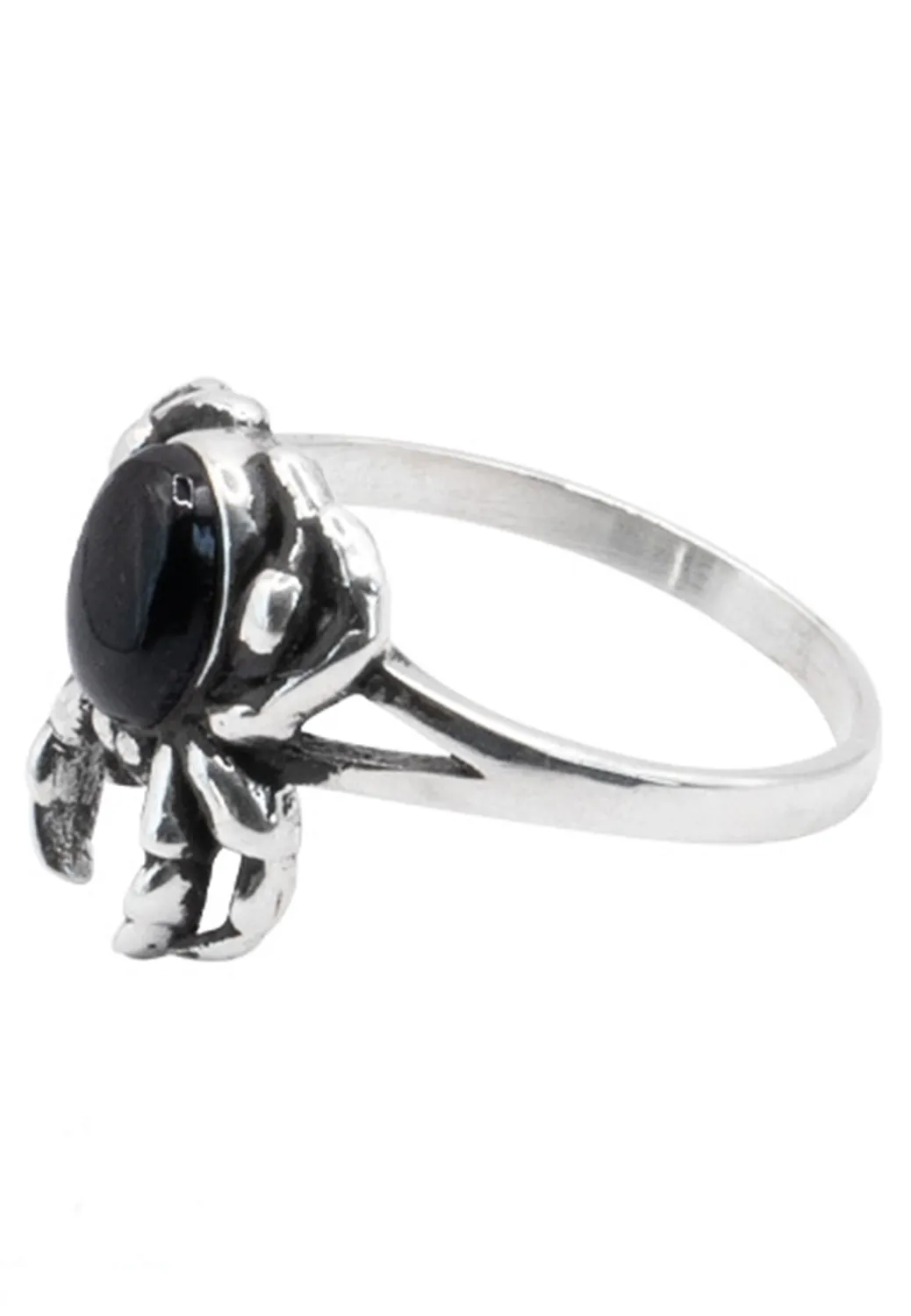 Impericon Black Spider Ring Silber Gothic