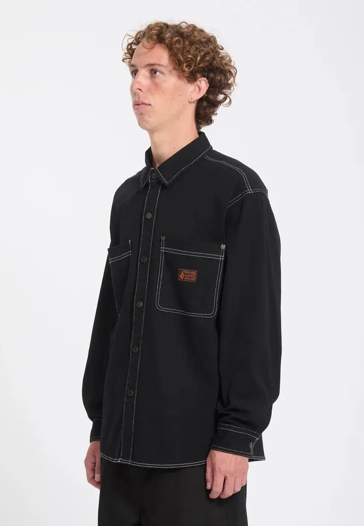 Impericon Levelstone Black/White Hemd Longsleeve Baumwolle