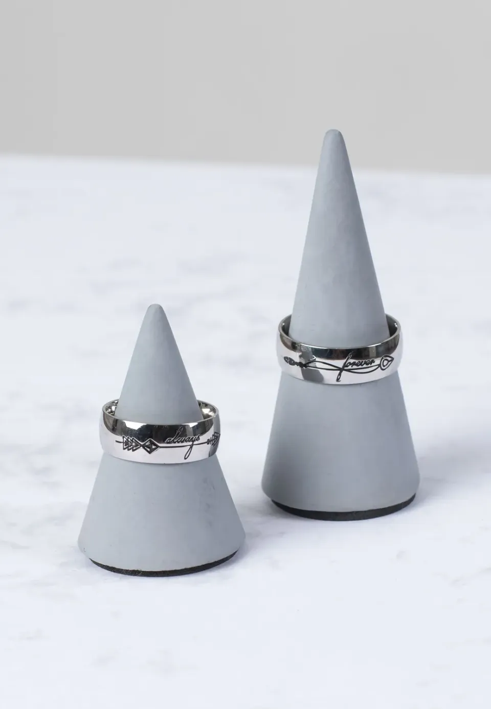 Impericon Always And Forever Silver Ring Set silber