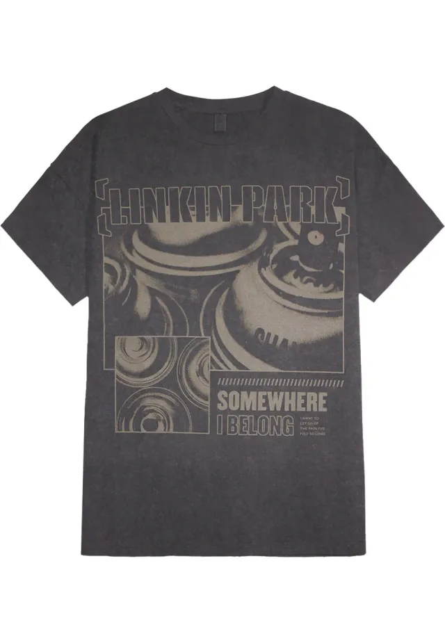 Impericon Somewhere I Belong T-Shirt Vintage Grau