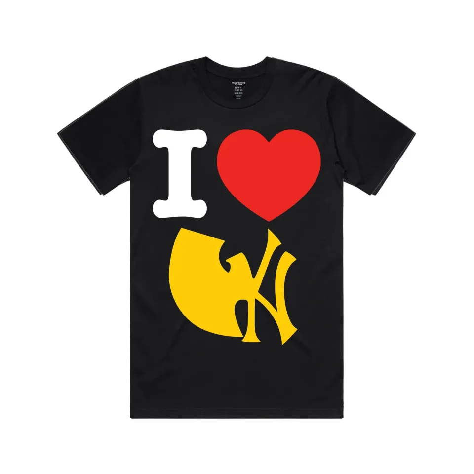 Wu-Tang I Heart Wu York T-Shirt Baumwolle Schwarz