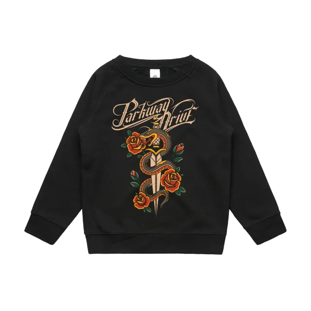 Parkway Drive Snake & Dagger Kids Sweatshirt Schwarz