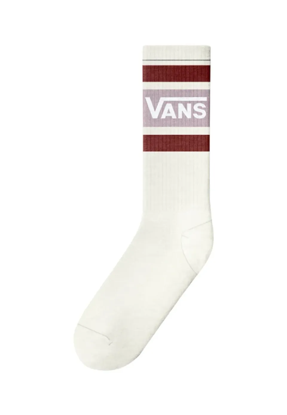 Vans Drop V Crew Poppy Ember Socken beige Jacquard