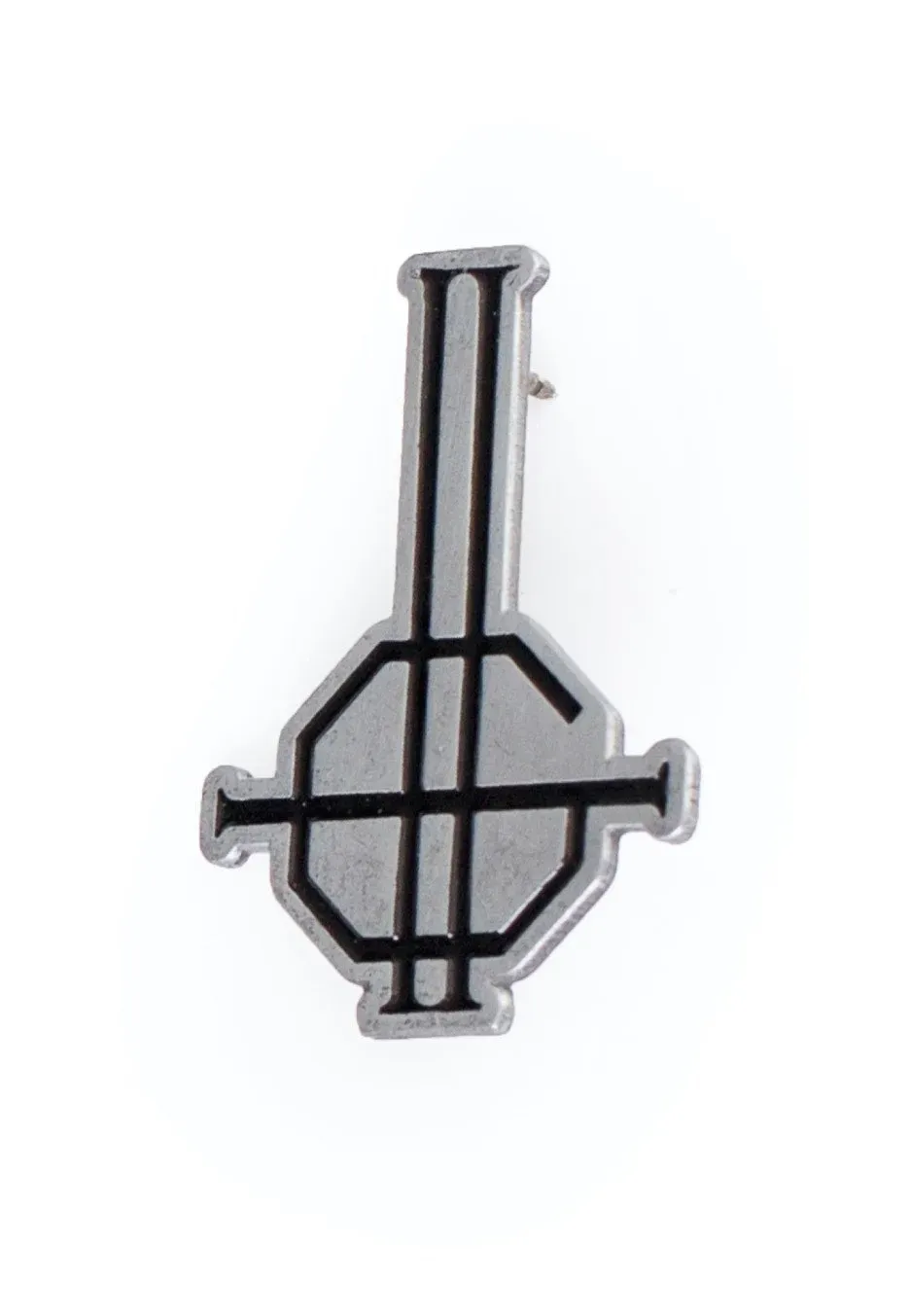 Grucifix Pin Ansteckpin grau Emaille Onesize