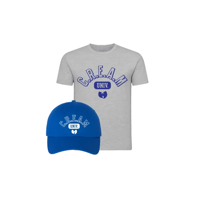 Wu-Tang C.R.E.A.M. University T-Shirt Kids Grau/Blau