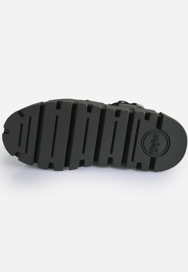Impericon Ava Fisher Vegan Nappa Sandalen schwarz
