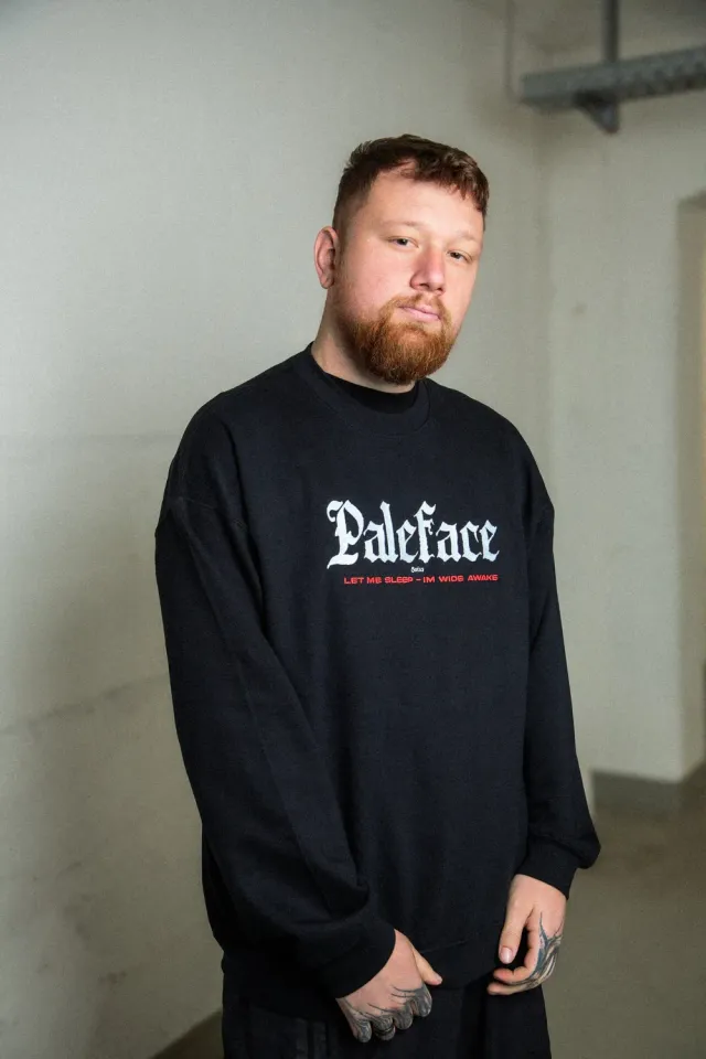 Paleface Swiss Let Me Sleep Sweater Stickerei Schwarz