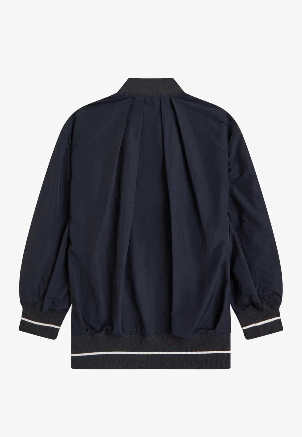 Impericon Longline Tipped Bomber Navy Jacke navy Nylon
