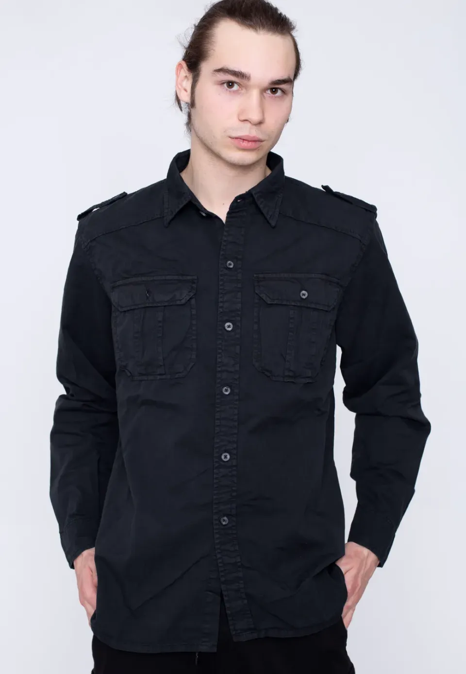 Impericon M65 Basic Long Arm Hemd Black S-XXL