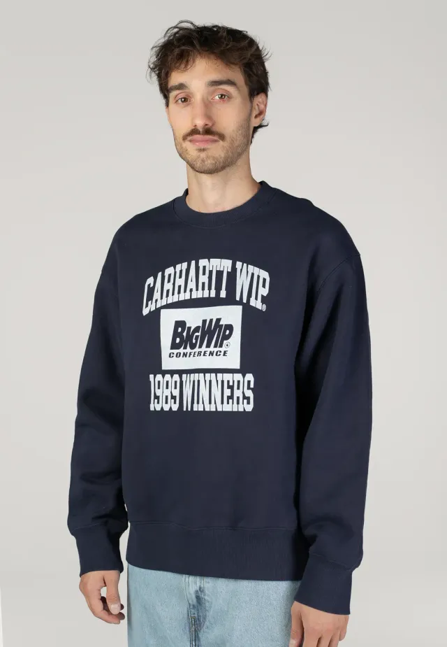 Impericon 1989 Winners Heavy Stone Wash Sweater navy Stone Wash